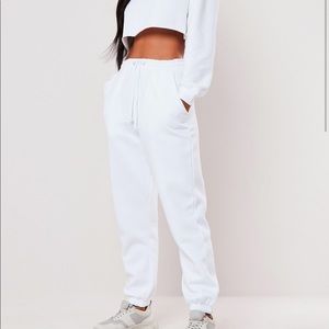 NEW Missguided white petite sweatpants
